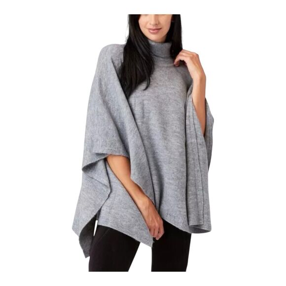 XCVI Cartwright Poncho Size 1 S/M Slate Grey Turtleneck Oversized NWT - Picture 1 of 6